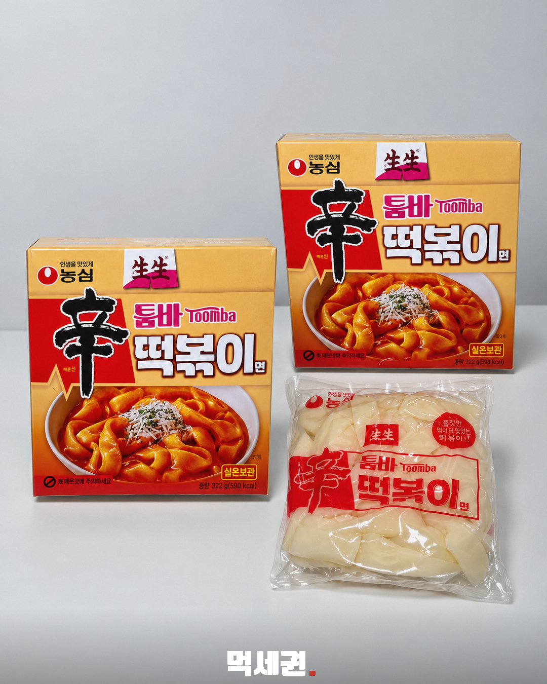 농심 생생 신툼바떡볶이면 패키지