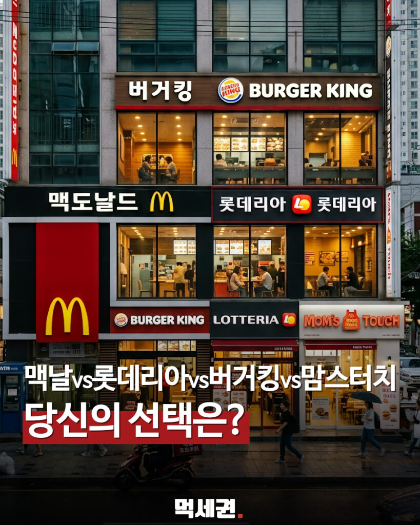 "오늘 점심 뭐 먹지?" 햄버거 4대장 맥·로·버·맘 무한 고민 종결 2 076 맥도날드당신의선택은 먹세권