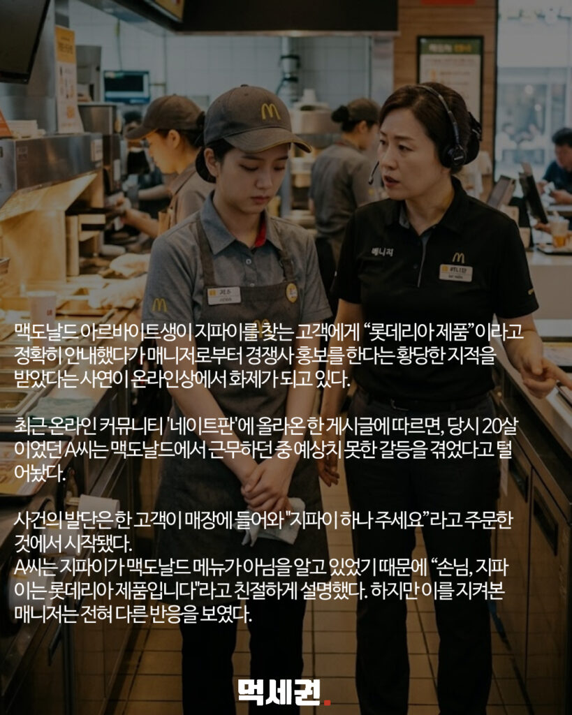110 맥날지파이논란 2 먹세권
