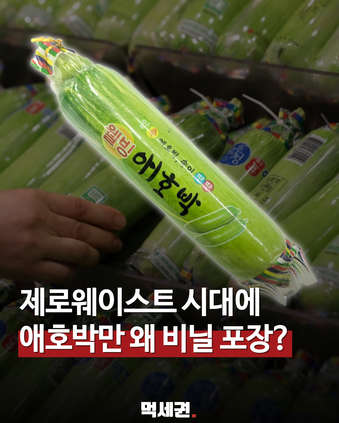 제로웨이스트 시대의 역행? 애호박 비닐 포장, 알고 보니 이유 있는 '보호막'