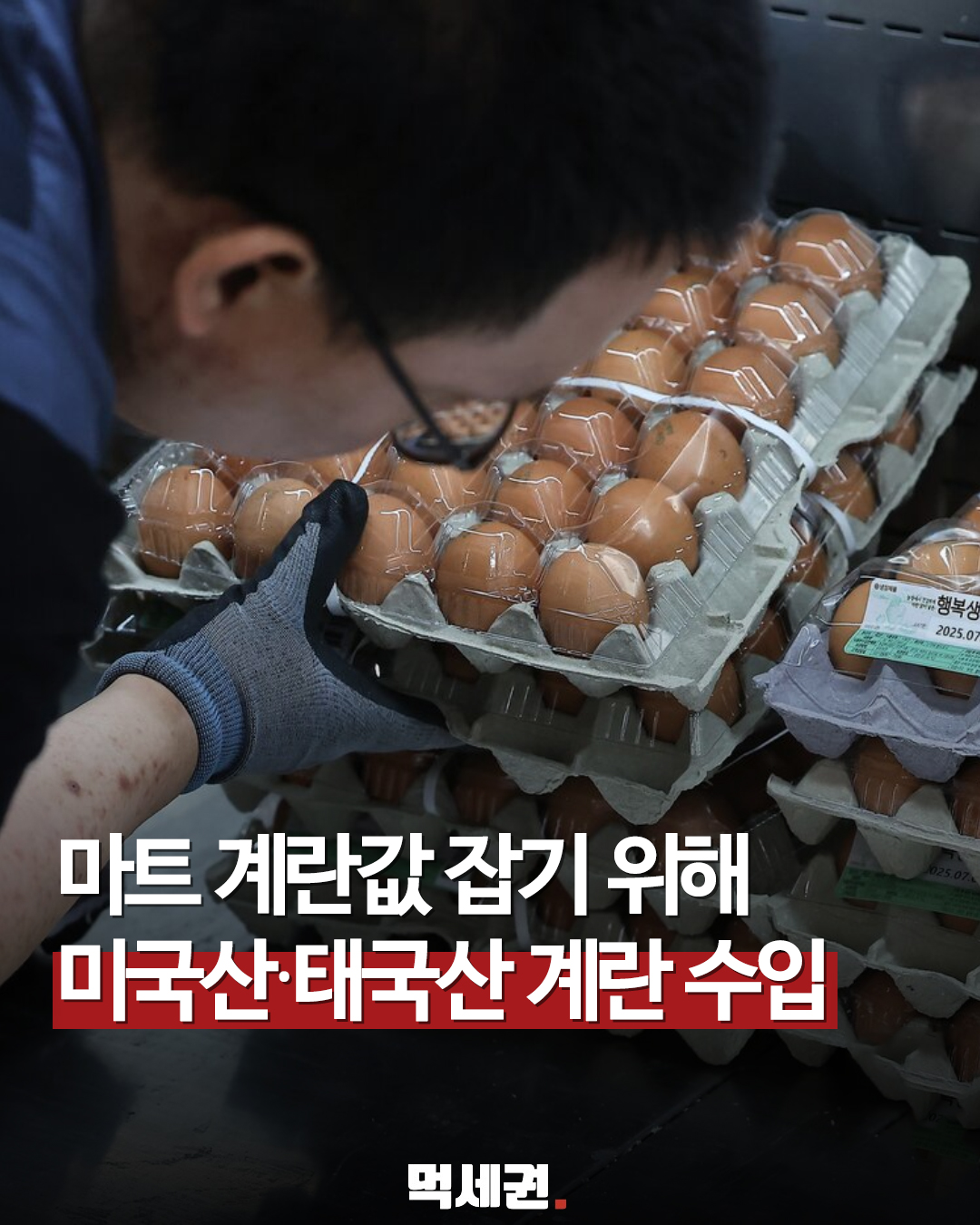 농림축산식품부, 물가 안정 위해 미국산·태국산 신선란 2,112만 개 추가 수입