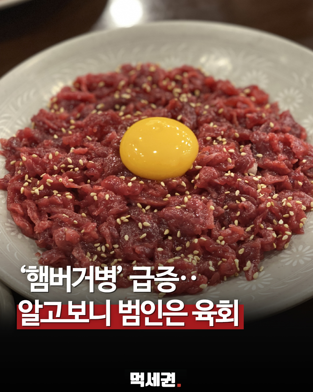 '햄버거병' 감염 위험요인 1위는 육회…소고기 생식 경보 발령, 예방법, 증상, 전염성, 병원 어디?
