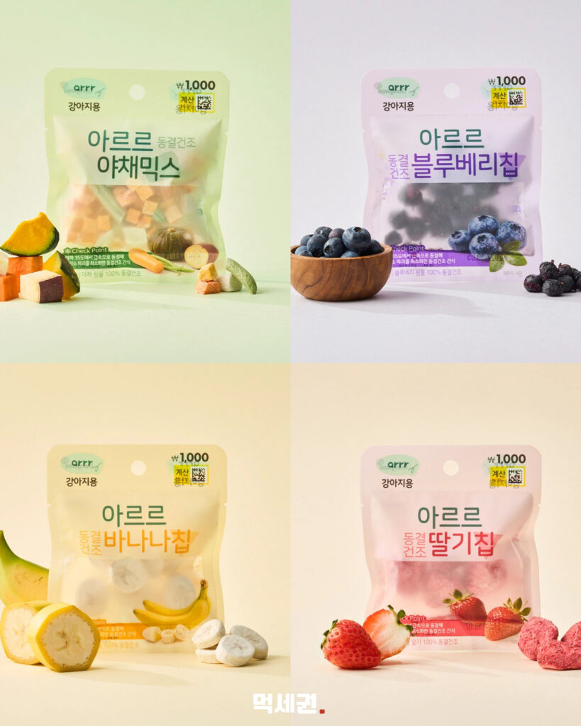 동원F&B 아르르, 다이소서 반려견용 간식 출시… 펫푸드 시장 공략 확대, 가격 및 후기 정보 6 549 다이소반려견간식 5