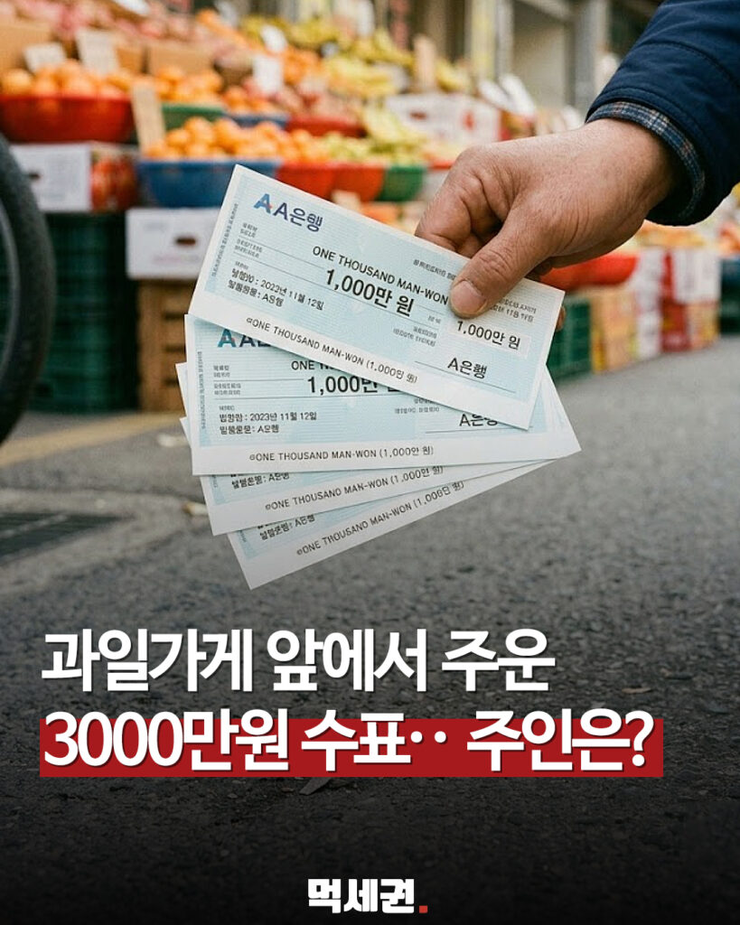 558 과일가게수표