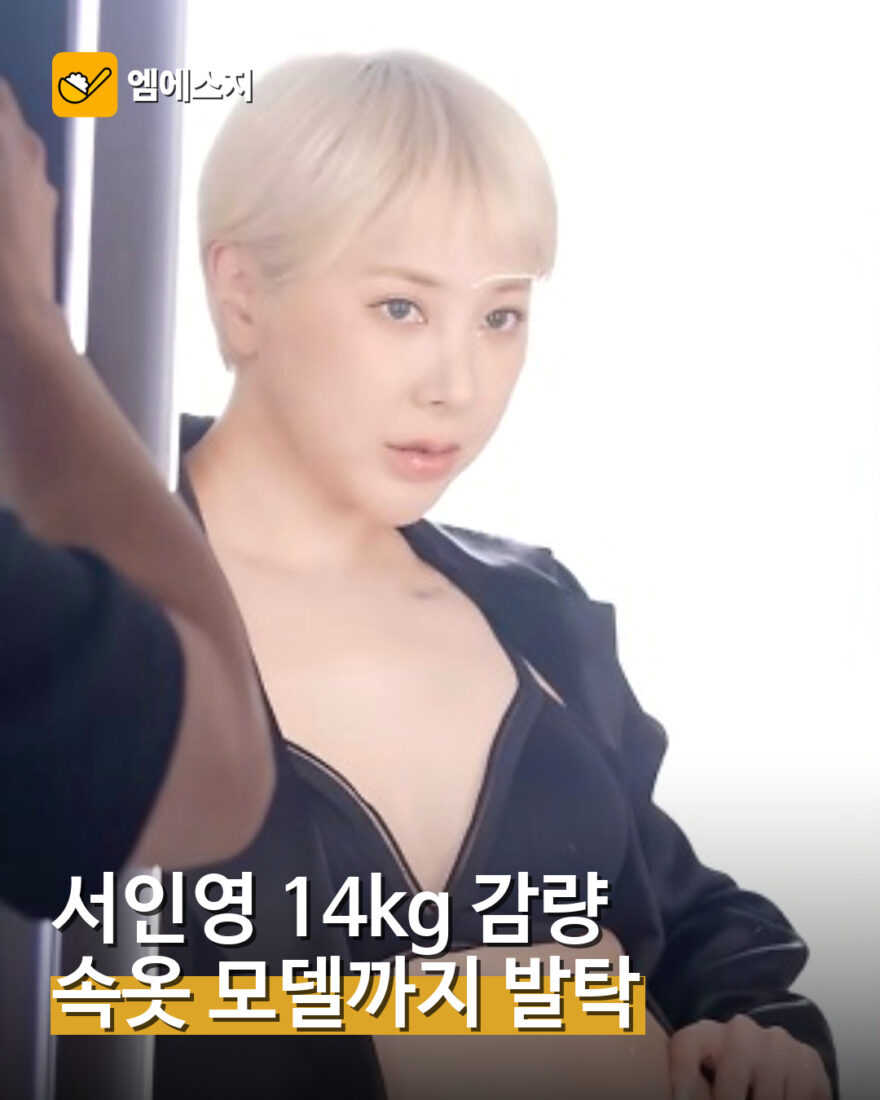 서인영 14kg 감량 후 속옷 모델 대표 이미지