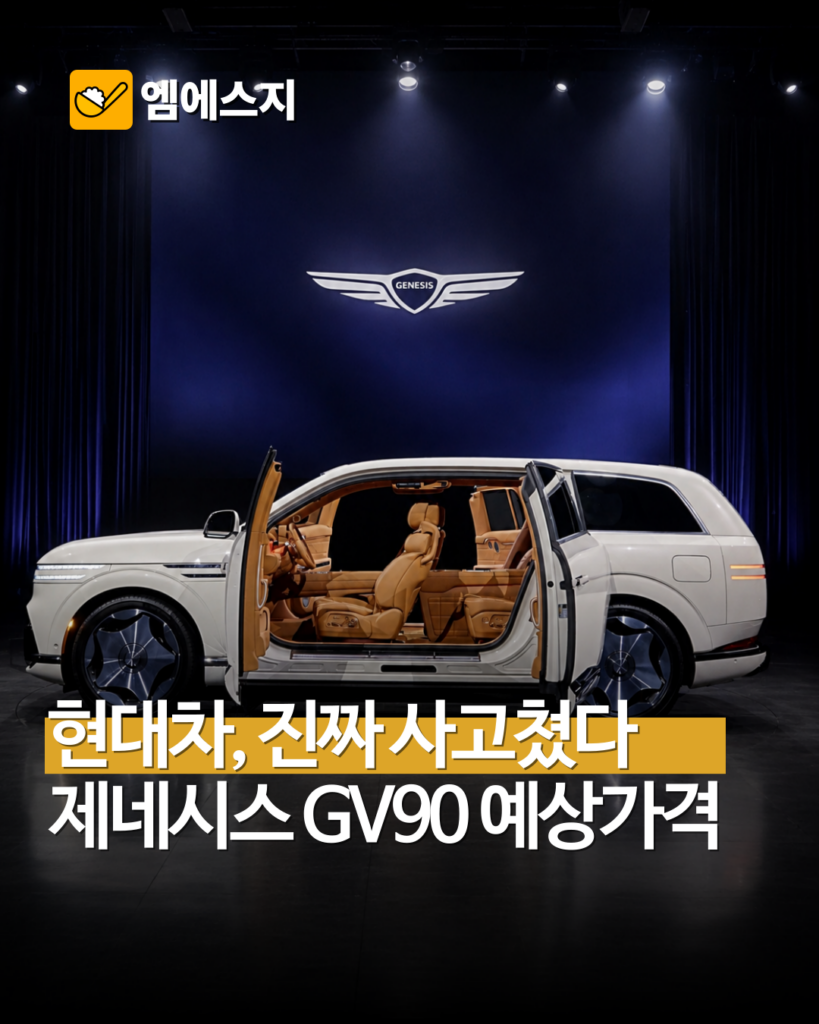 제네시스 GV90 드디어 공개…코치도어·180도 회전 시트, 예상 가격은? 2 005 43