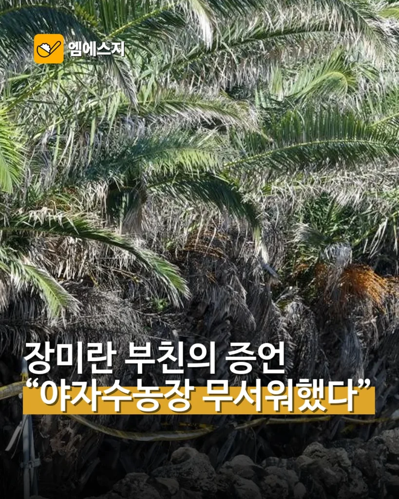 장미란 씨 부친 “야자수농장은 딸이 무서워하던 곳”