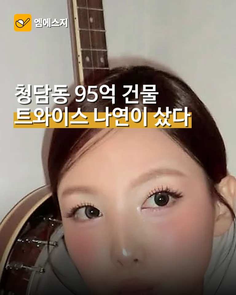 트와이스 나연, 청담동 건물 95억원에 매입