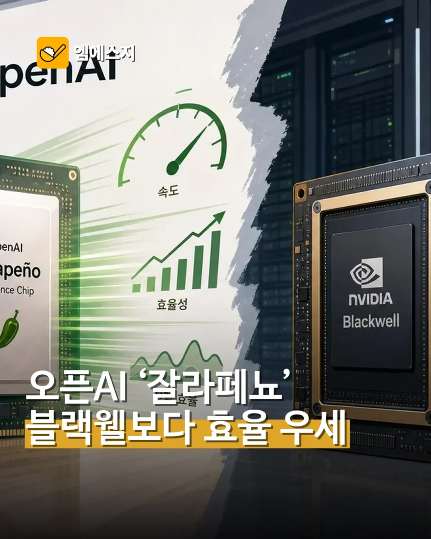 오픈AI ‘잘라페뇨’, 블랙웰보다 와트당 처리량 최대 1.9배