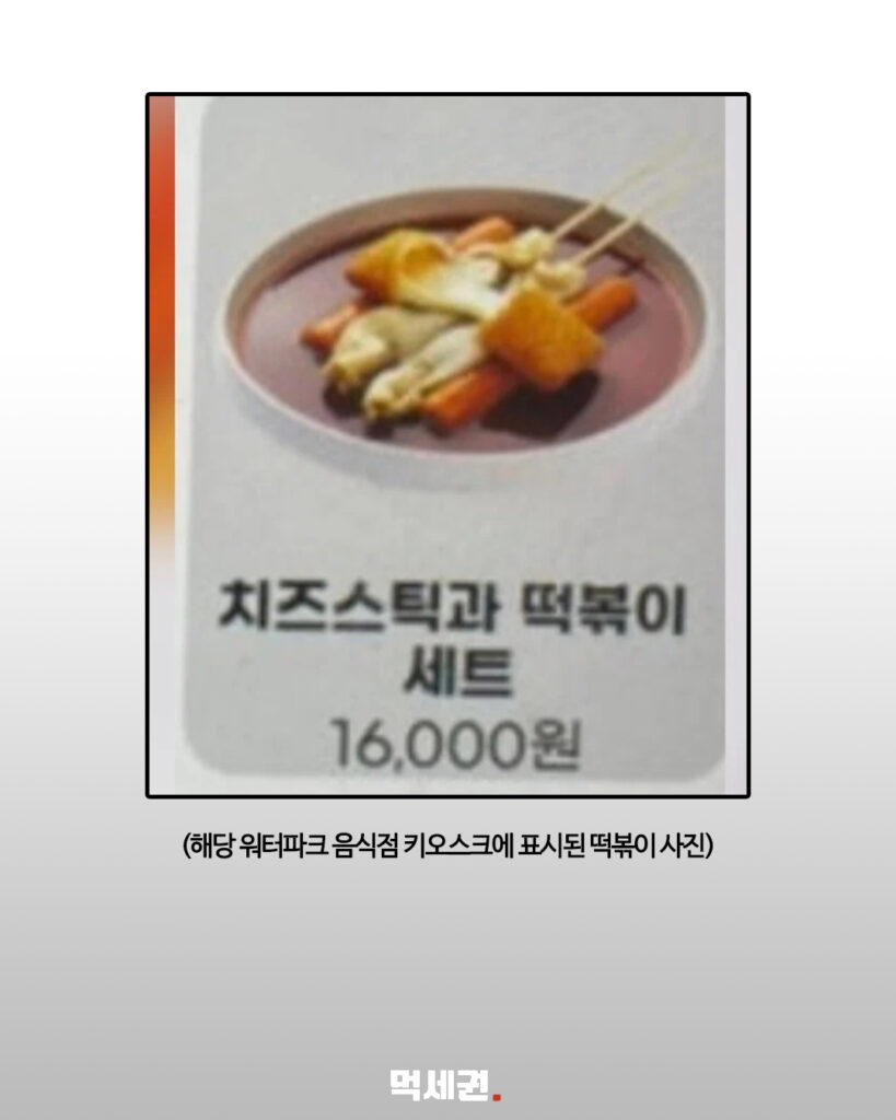 1만 6,000원 떡볶이 시켰더니 포장 수량 부족? 워터파크 내부 식당 논란, 위치 어디? 3 623 워터파크바가지 2