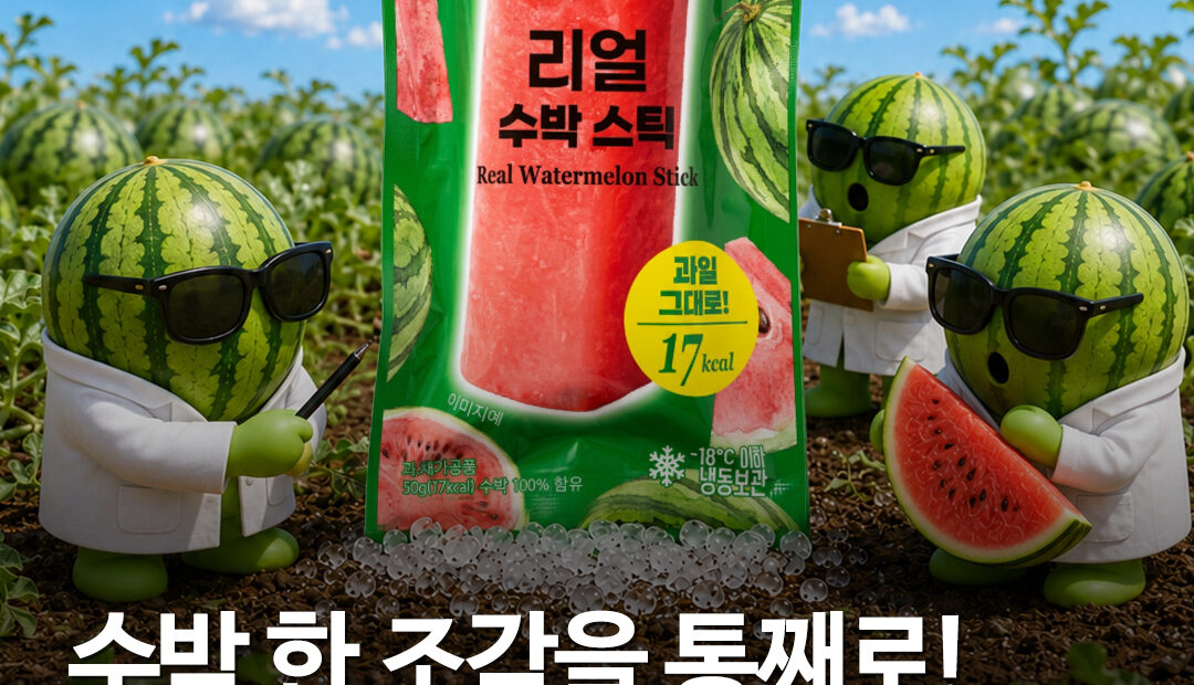 CU, 껍질·씨 뺀 ‘리얼수박스틱’ 출시…100% 수박 한 개 1500원