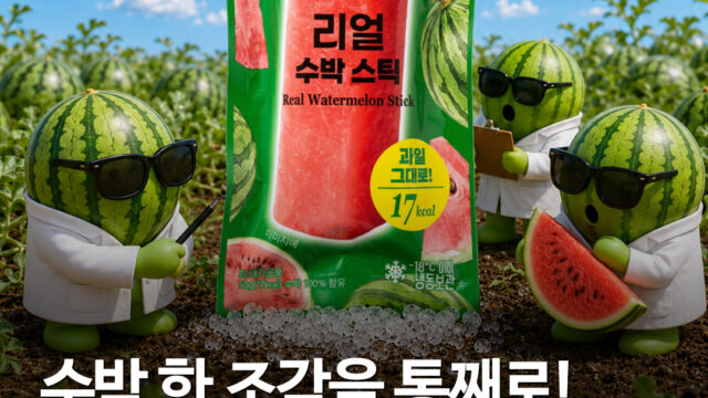 CU, 껍질·씨 뺀 ‘리얼수박스틱’ 출시…100% 수박 한 개 1500원