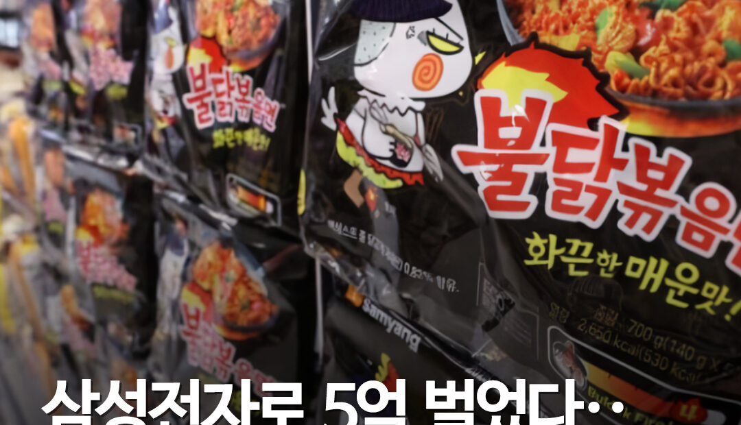 삼양식품, 삼성전자 6억원어치 샀더니 10.6억원 됐다…상반기 주식 24억원 투자