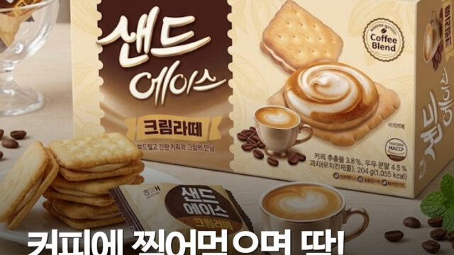 해태 ‘샌드에이스 크림라떼맛’ 나왔다…8월 23일은 출시일 아닌 ‘체험단 마감일’