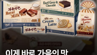 해태제과 가을 신상 4종 공개…오예스 얼그레이·자유시간 밀크티·맛동산 밤라떼까지