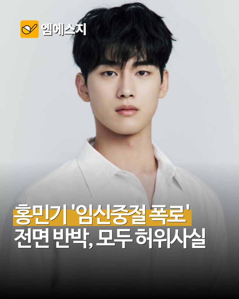 홍민기 측 “임신중절 종용 사실무근”…A씨는 초음파·진료내역 공개, 공방 격화 2 msg 게시글 005 1