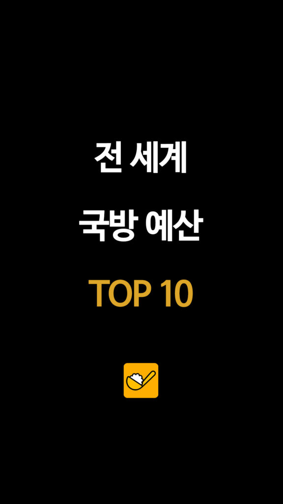 전 세계 국방 예산 TOP 10