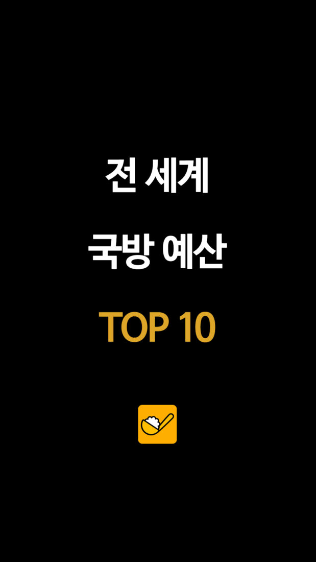 전 세계 국방 예산 TOP 10