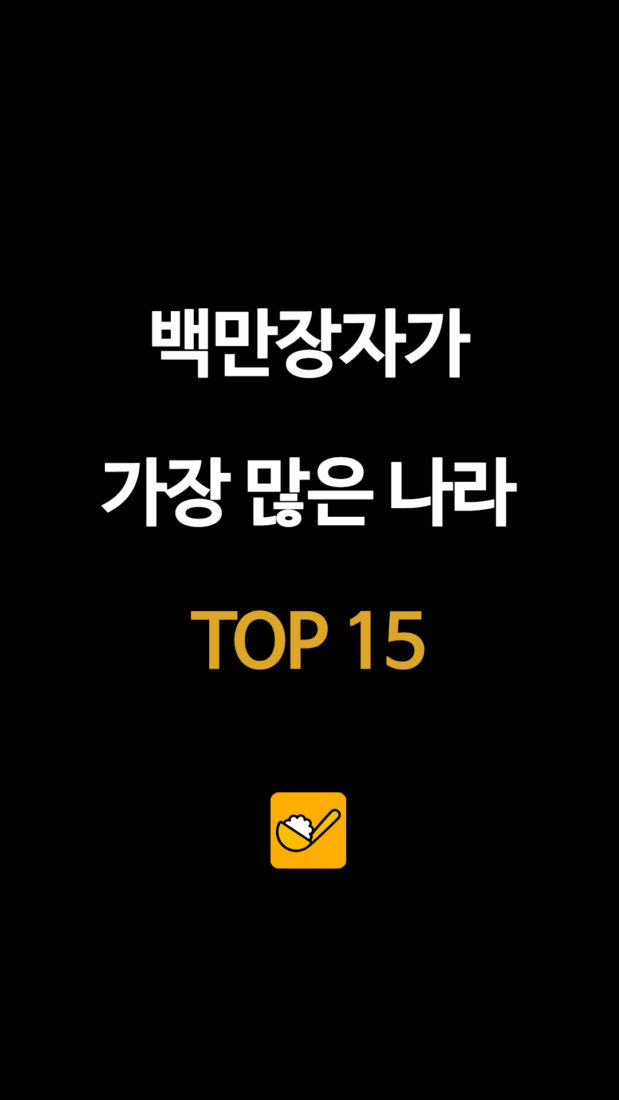 백만장자가 가장 많은 나라 TOP 15