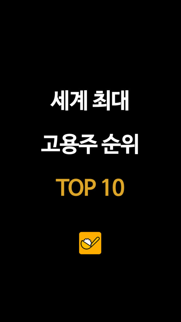 세계 최대 고용주 순위 TOP 10