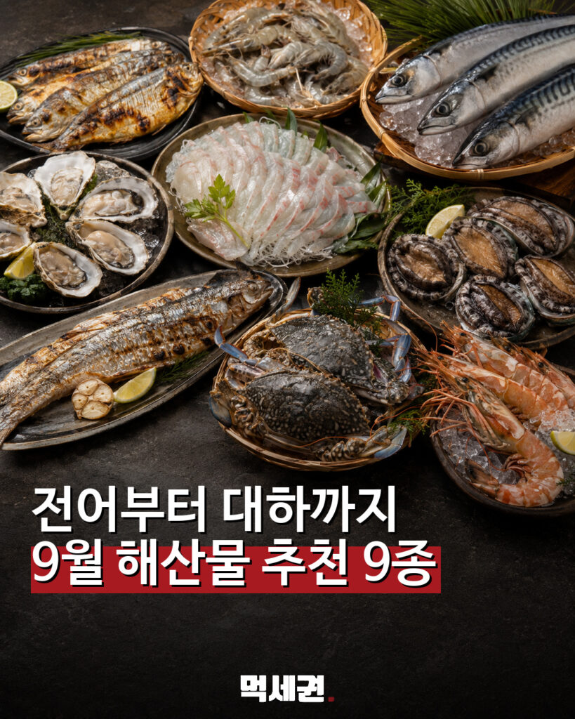 전어부터 대하까지…가을 식탁 채울 9월 해산물 추천 9종 관련 이미지 1