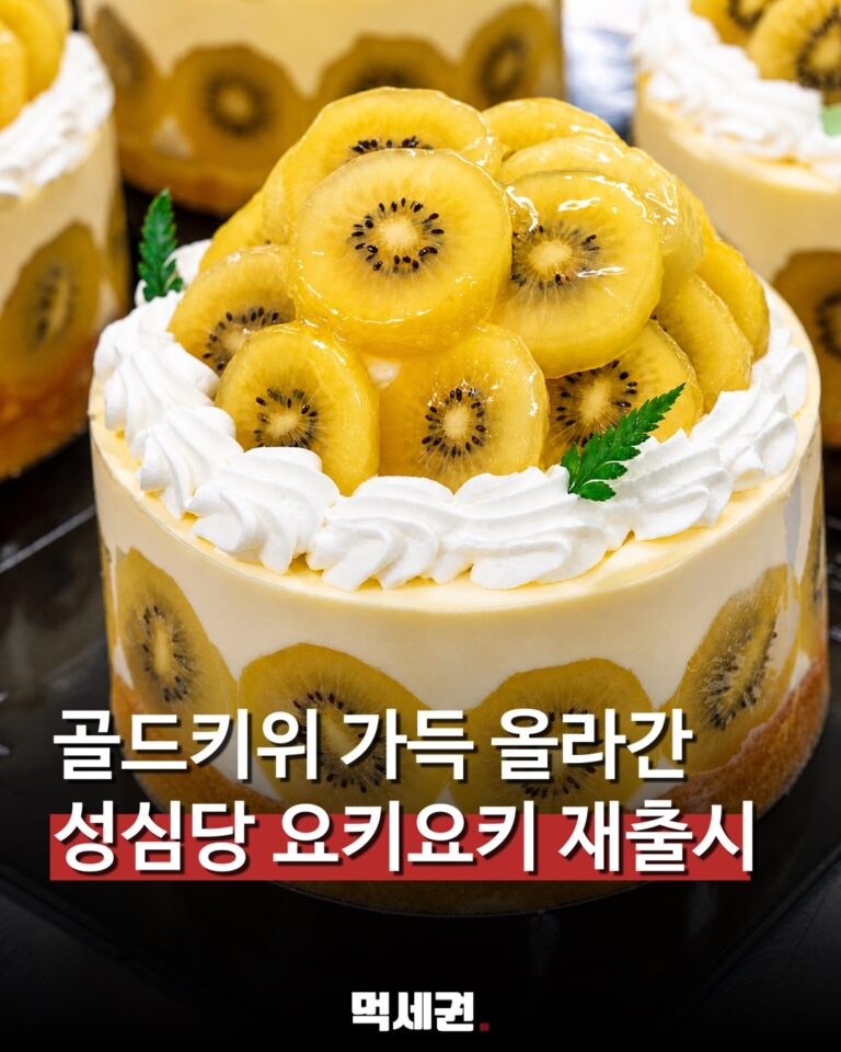 성심당 골드키위 케이크 ‘요키요키’ 재출시…가격은 4만3000원 관련 이미지 1