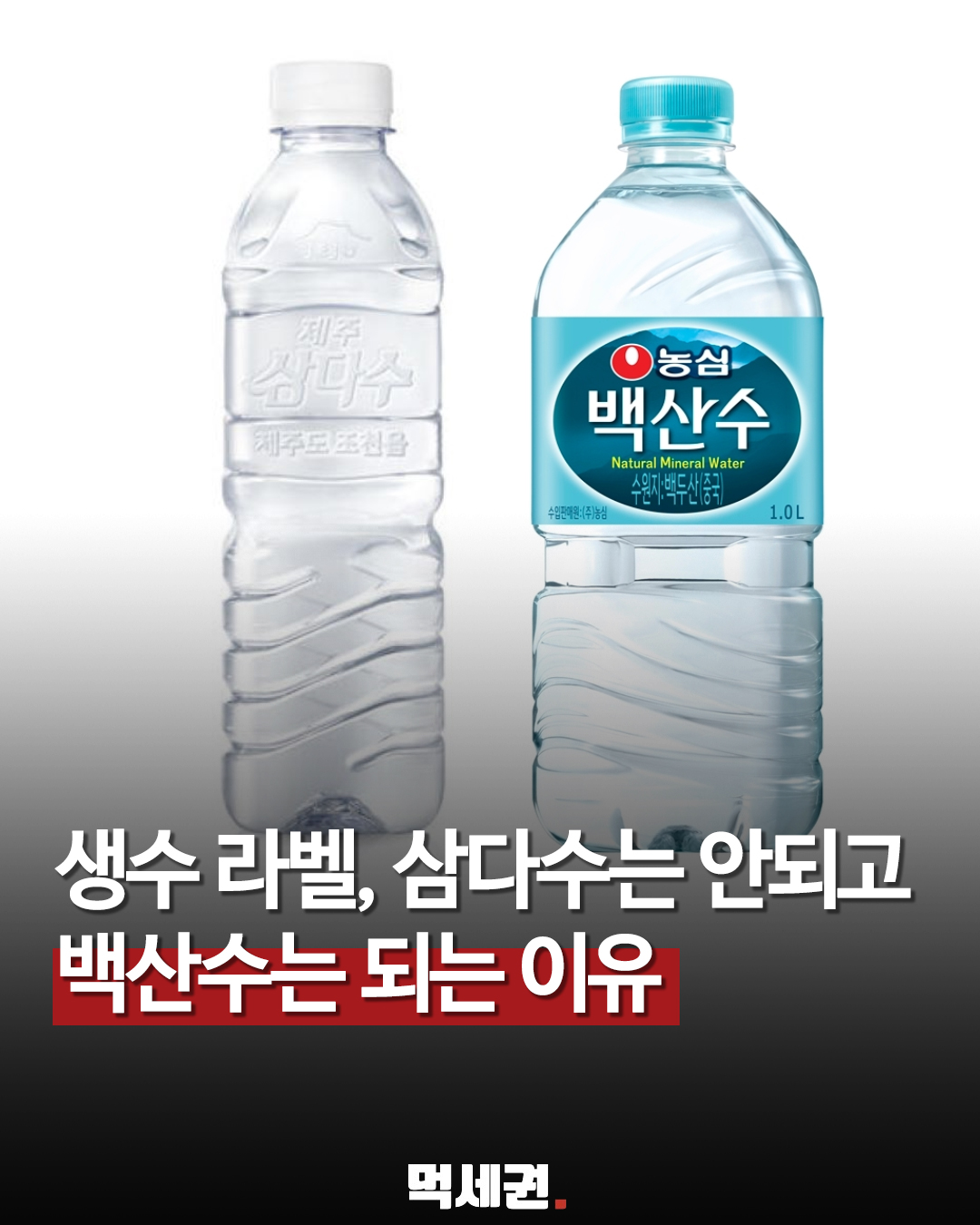 백산수 병에서 라벨이 사라졌다…2026년 먹는샘물 무라벨 의무화 관련 이미지 1