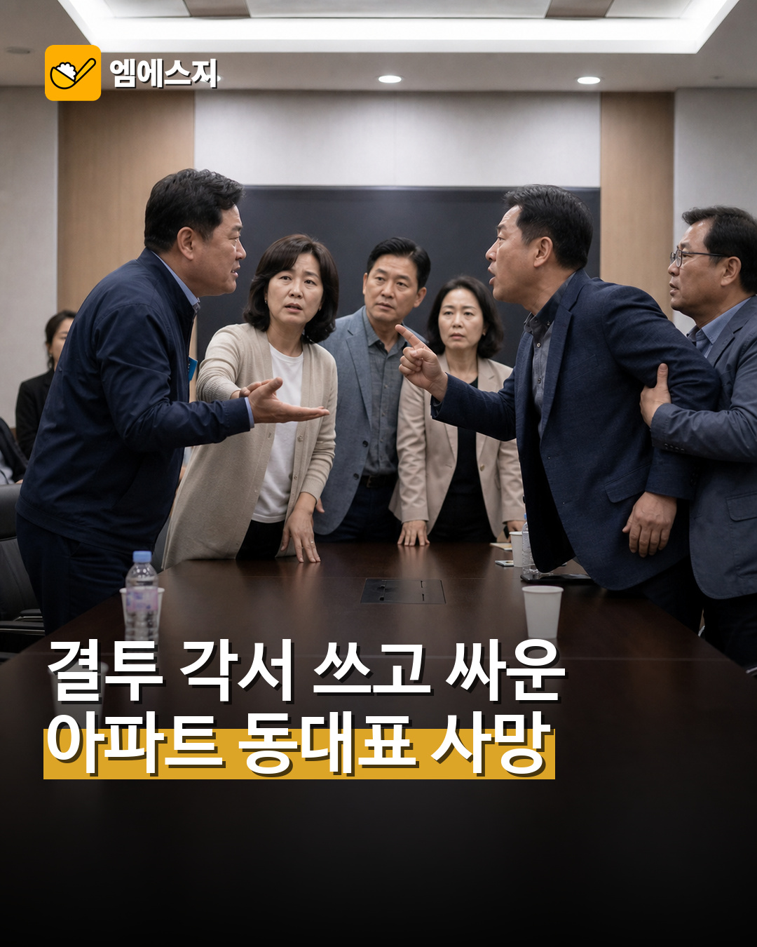 결투 각서 쓰고 싸운 아파트 동대표 사망
