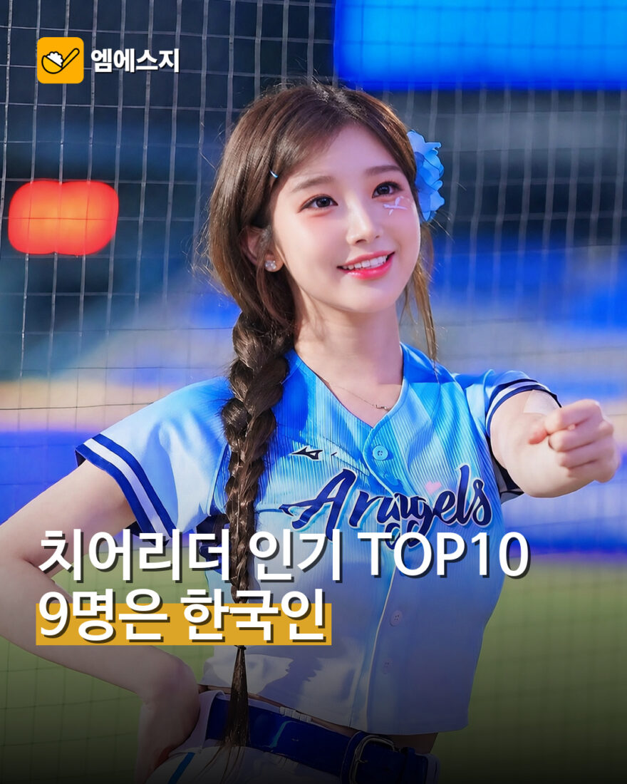치어리더 인기 TOP10…9명은 한국인