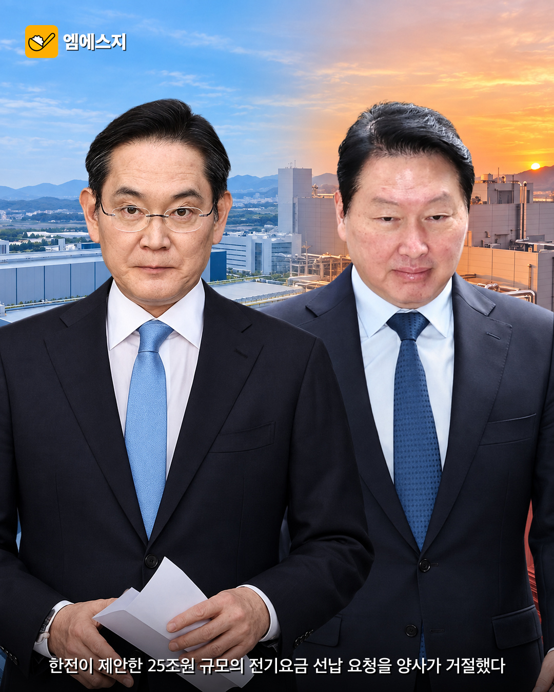 삼성전자·SK하이닉스 한전 전기료 25조 선납 거절 2 삼성전자·SK하이닉스 한전 전기료 25조 선납 거절 본문 이미지 1