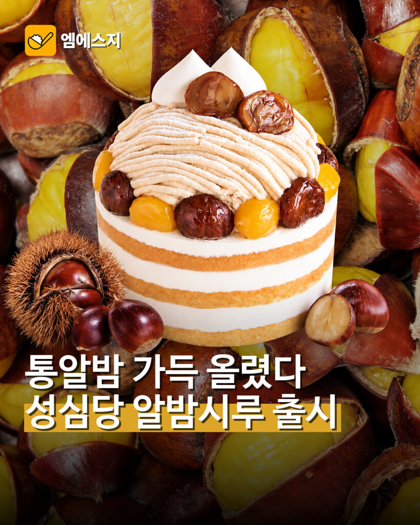 성심당 가을 한정 알밤시루 출시