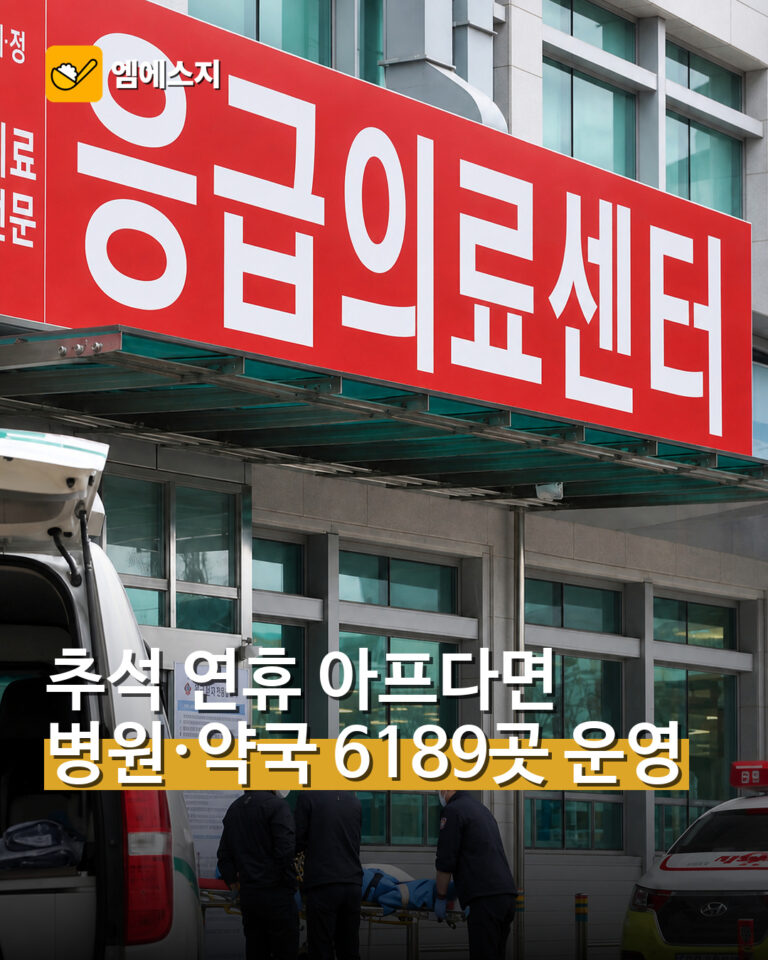 서울 추석 연휴 응급의료센터 이미지