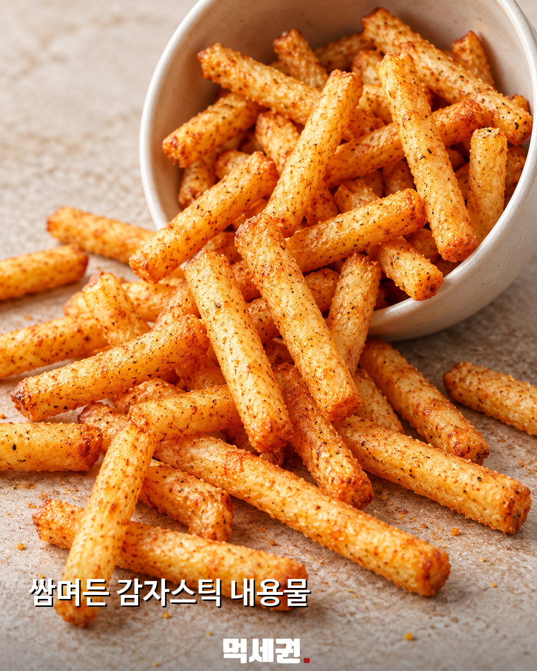 ‘쌈며든 감자스틱’ 이미지 공개…CJ 쌈장맛 과자 출시 여부는? 2 쌈장맛 감자스틱 포장과 과자를 표현한 먹세권 이미지