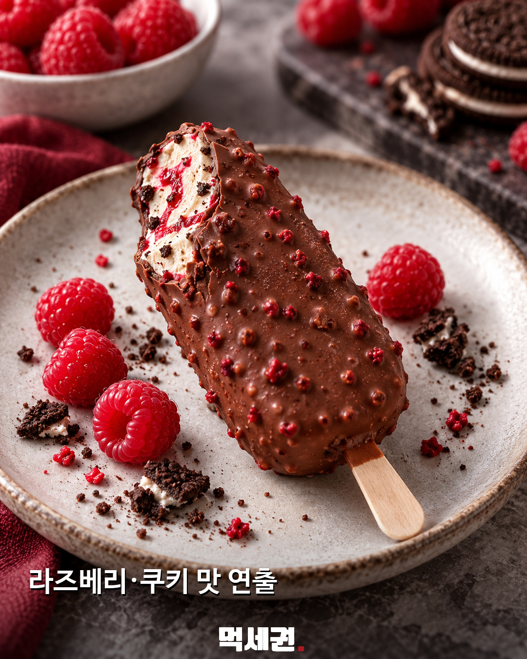 하겐다즈 신상 3종 소개…카라멜와플·라즈베리&쿠키바·카페모카 3 하겐다즈 3종 소개를 위한 먹세권 연출 이미지 상세 2