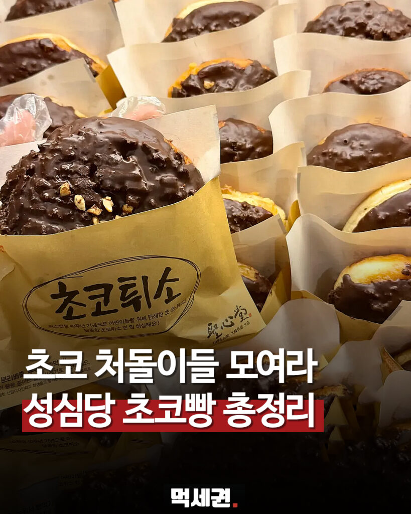 성심당 초코빵 8종 모음 먹세권 표지
