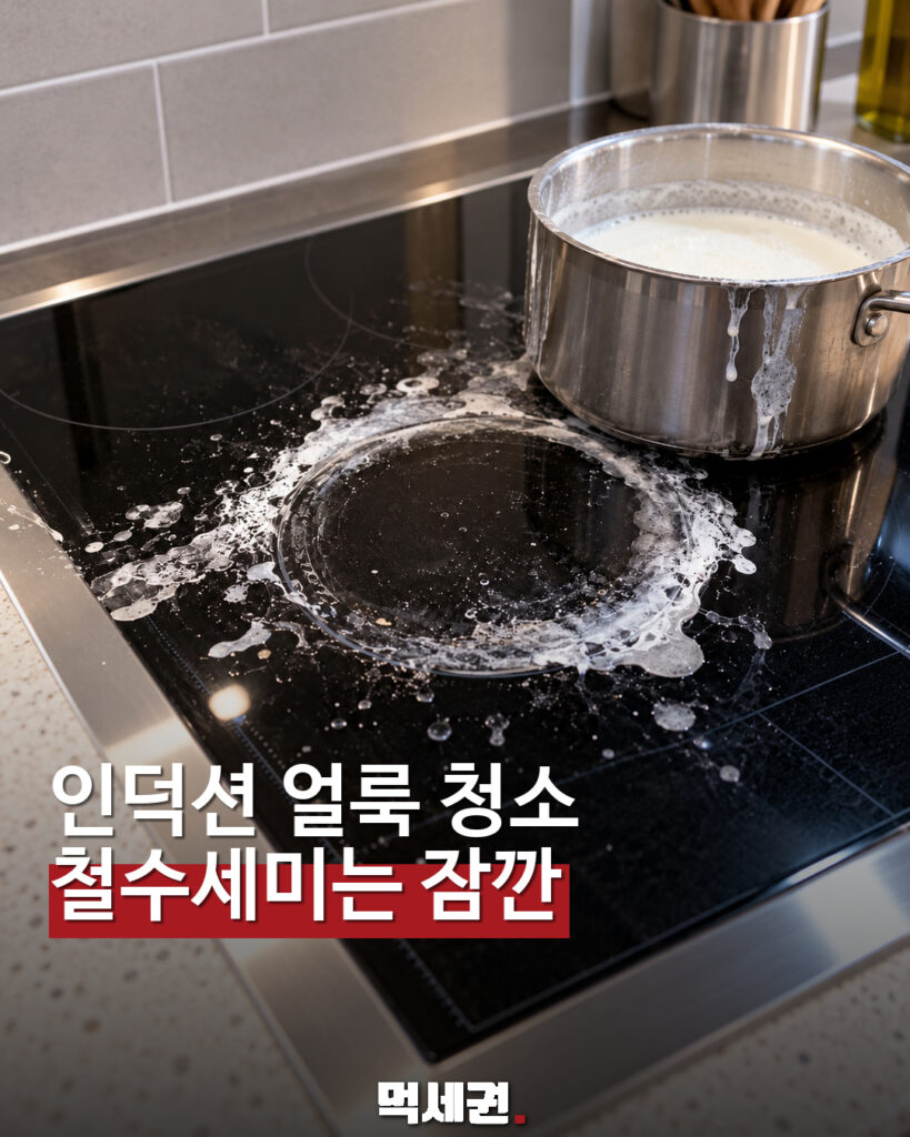 인덕션 유리 상판 청소 먹세권 표지