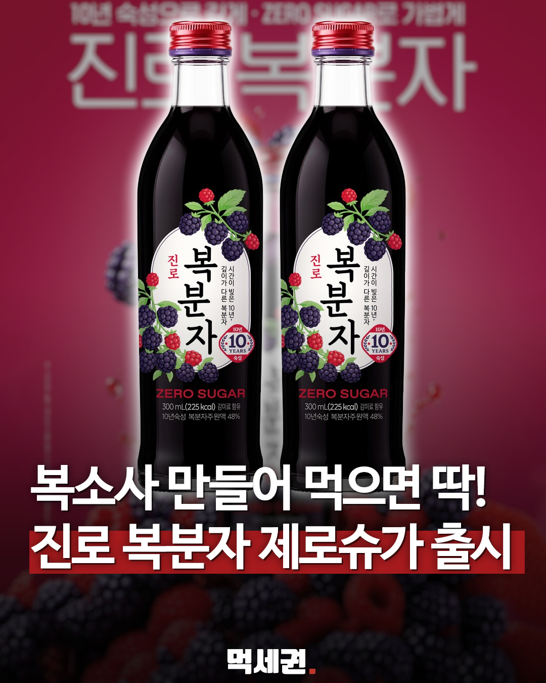진로복분자제로슈거 대표 사진