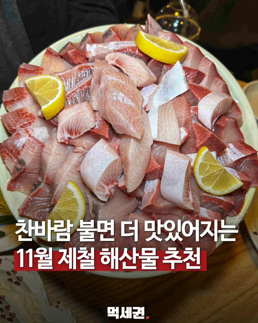 11월 앞두고 살펴볼 해산물 11종…방어부터 낙지까지 대표 이미지