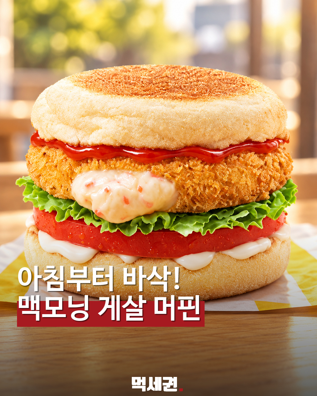 맥도날드 게살 크림 크로켓 머핀 표지