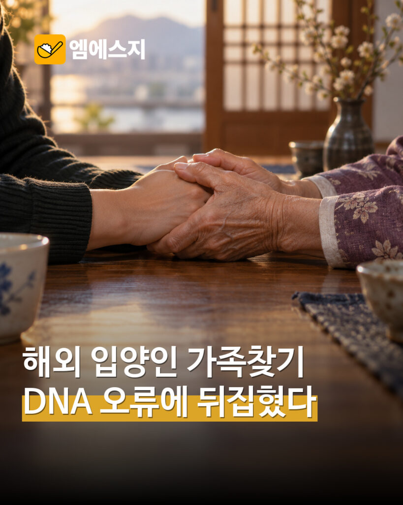 DNA 안내 오류로 늦어진 모녀 상봉…해외 입양인 박아름 씨 가족 찾기 보도 MSG뉴스 표지