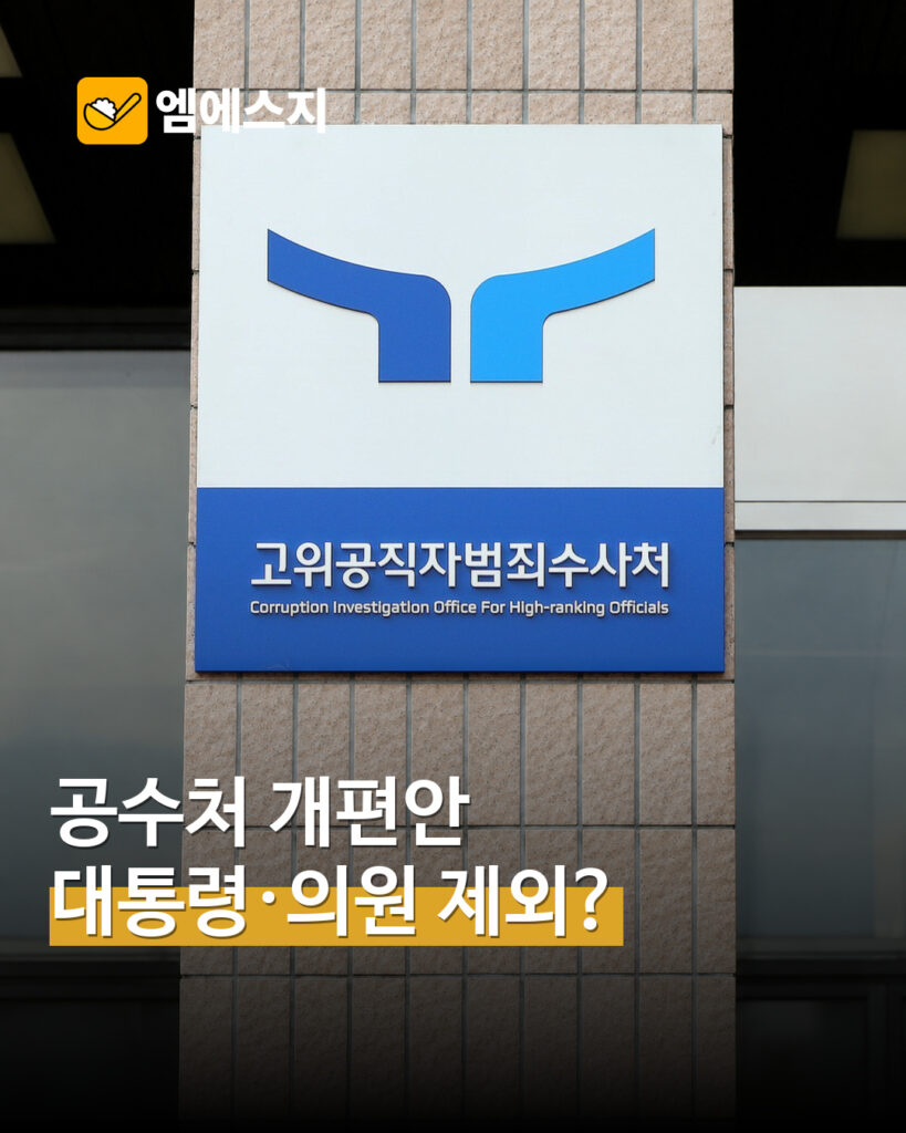 공수처 수사대상 개편안 관련 대표 사진