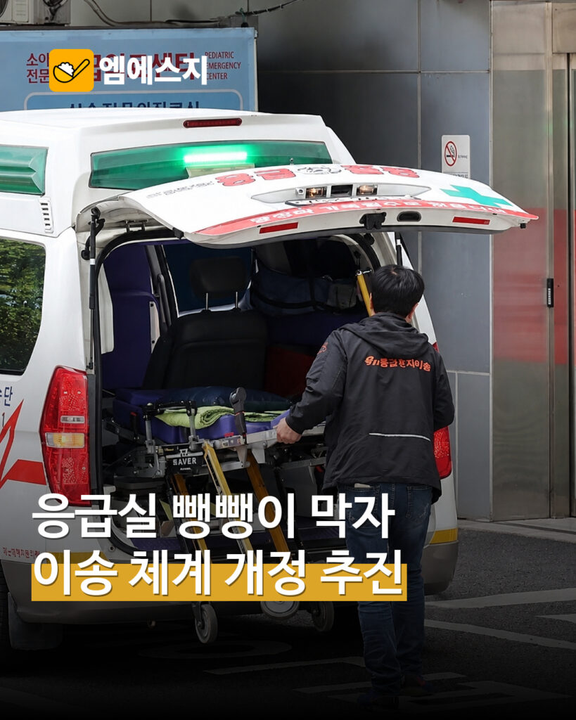 응급환자 이송 지연 줄인다…응급의료법 개정 법률공포안 국무회의 의결 MSG뉴스 표지