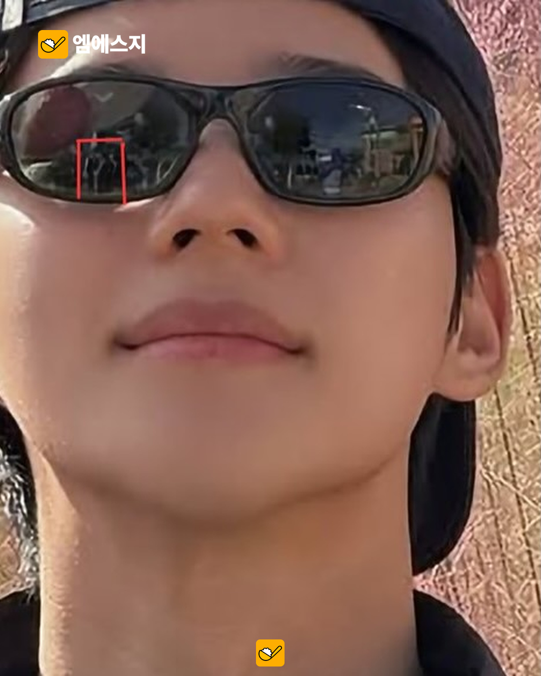 문상민 선글라스에 비친 모습이 안유진? 사진 한 장에서 번진 열애 추측 2 문상민 안유진 선글라스 사진 추측 본문 사진 1