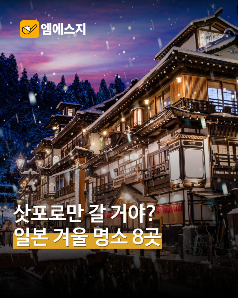 일본 겨울 여행지 8곳 표지
