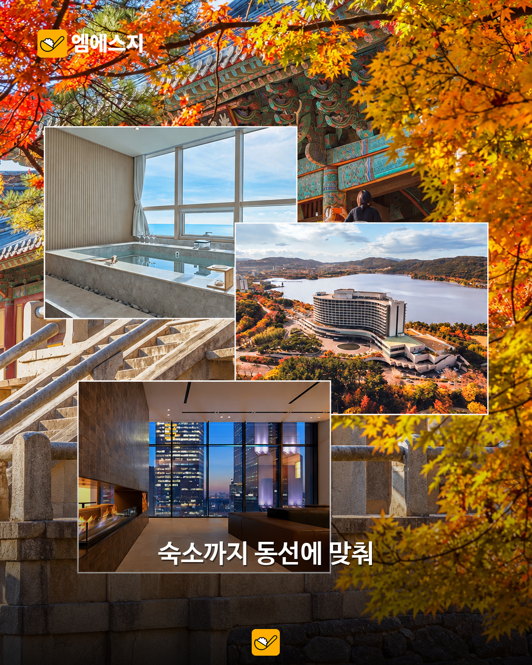 제주·부산 바다부터 경주·전주 거리까지…늦가을 국내 여행 준비 3 원문 호텔 객실과 외관 실제 사진들