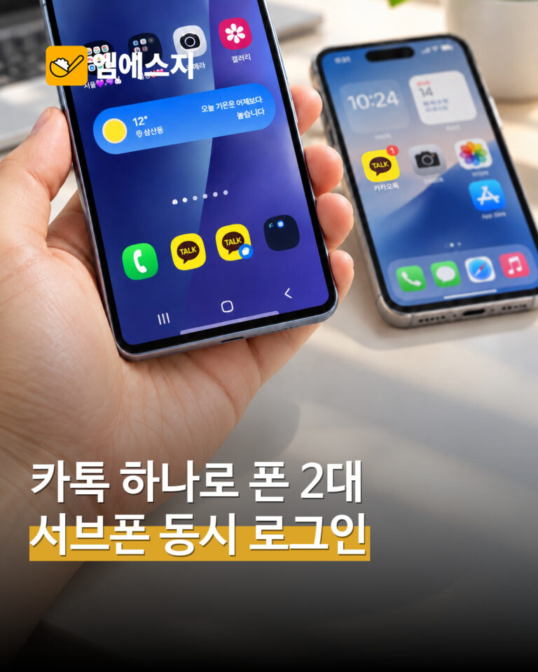 원문 휴대전화 두 대 실제 자료사진