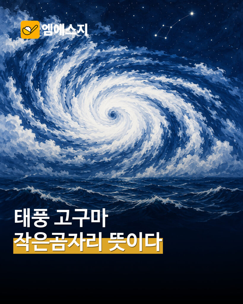 태풍 ‘고구마’ 이름은 작은곰자리에서…10월 8일 예보 지도 다시 보기