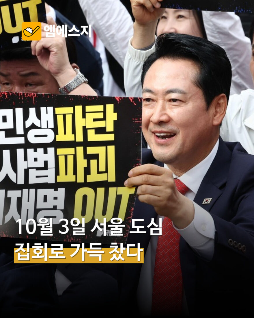 10월3일 서울 도심 정치 집회…숭례문 현장 사진 다시 주목