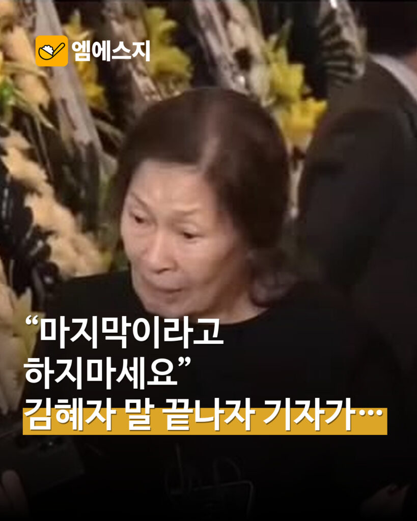 김혜자 “마지막이라고 하지 마세요”…최불암 조문 뒤 전한 마음 MSG 표지