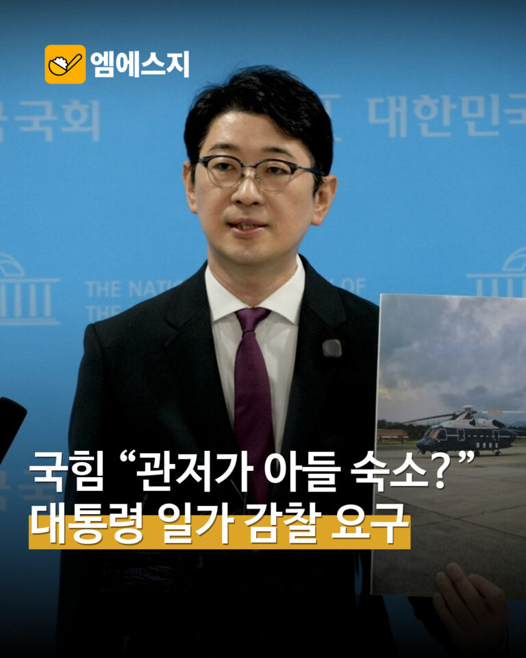 국민의힘 대통령 일가 의혹 특별감찰 요구…민주당·청와대 반박 MSG 표지